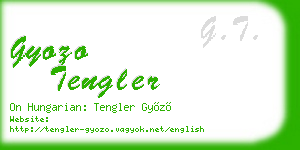 gyozo tengler business card